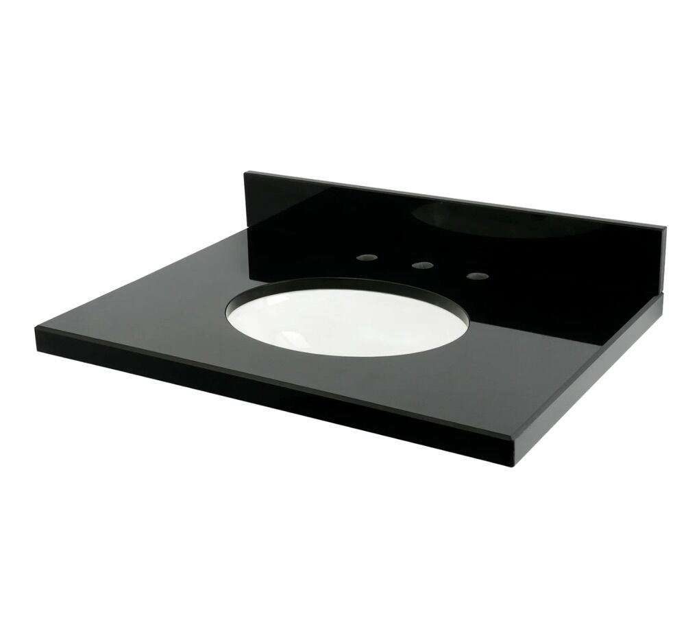 30 In  Black Granite Vanity Top