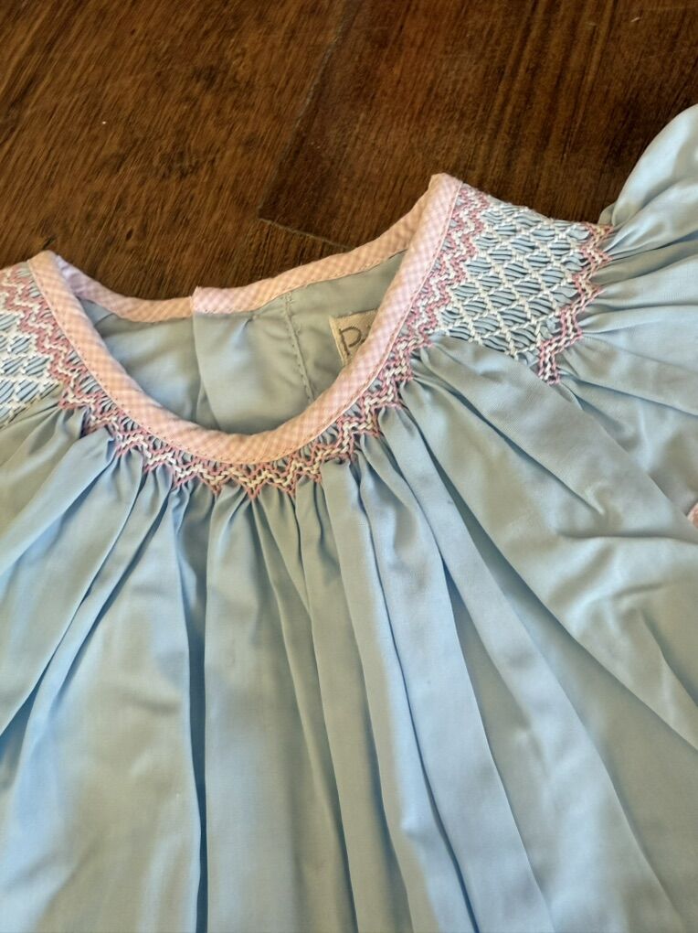 Petit Ami Brand Smocked Romper 9 Months