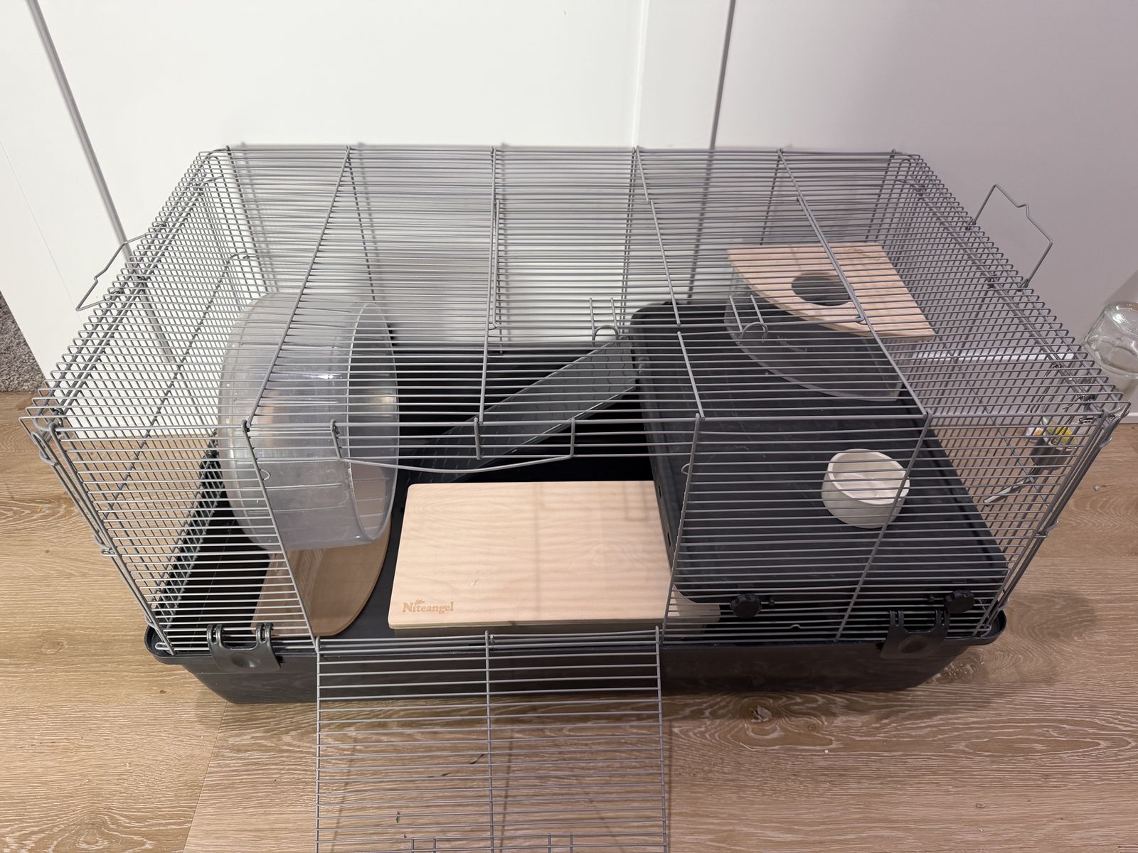 Hamster Cage Setup – Niteangel Wheel – Small Animal / Gerbil / Mouse Cage