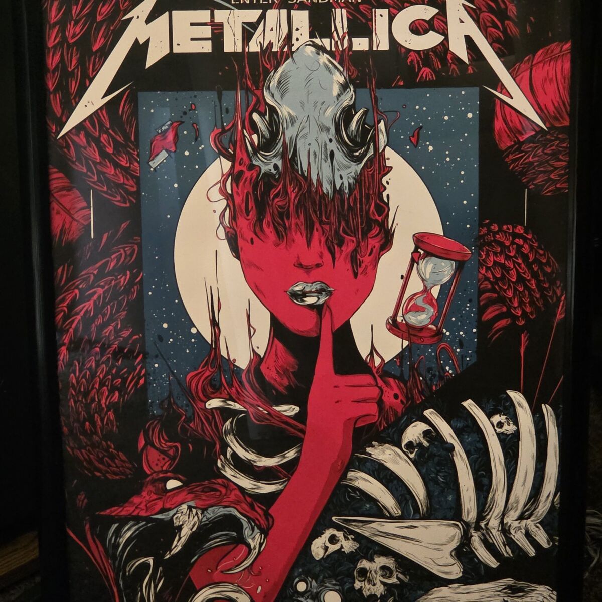 Metallica Enter Sandman Print Poster WolfSkullJack