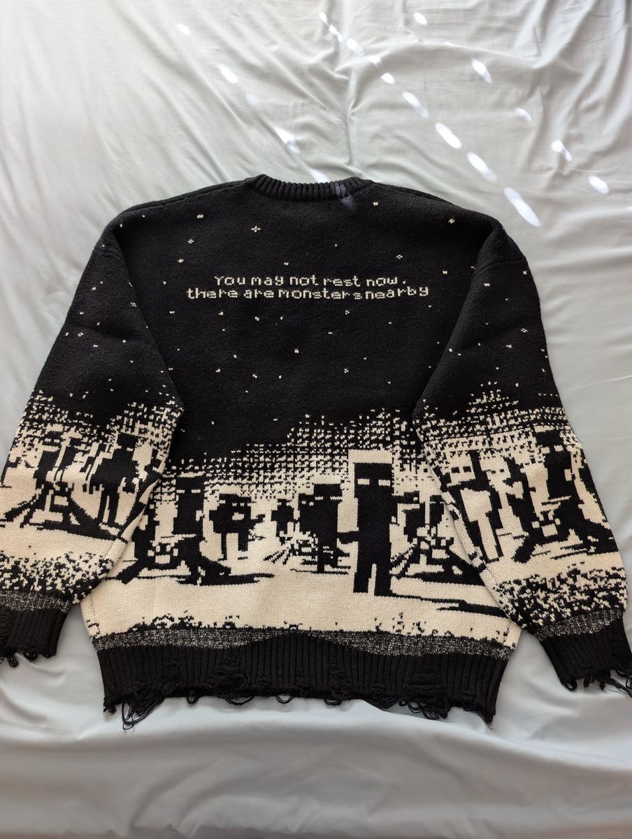 ​New Minecraft x Cool Shirtz "Monsters Nearby" Knit