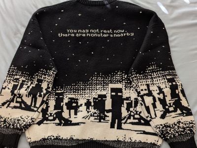 New Minecraft x Cool Shirtz "Monsters Nearby" Knit