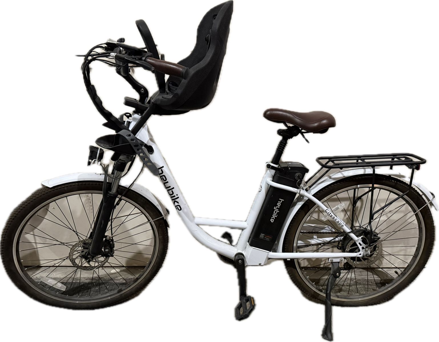 Heybike Cityscape Electric Bike (Baby Seat NOT Included)