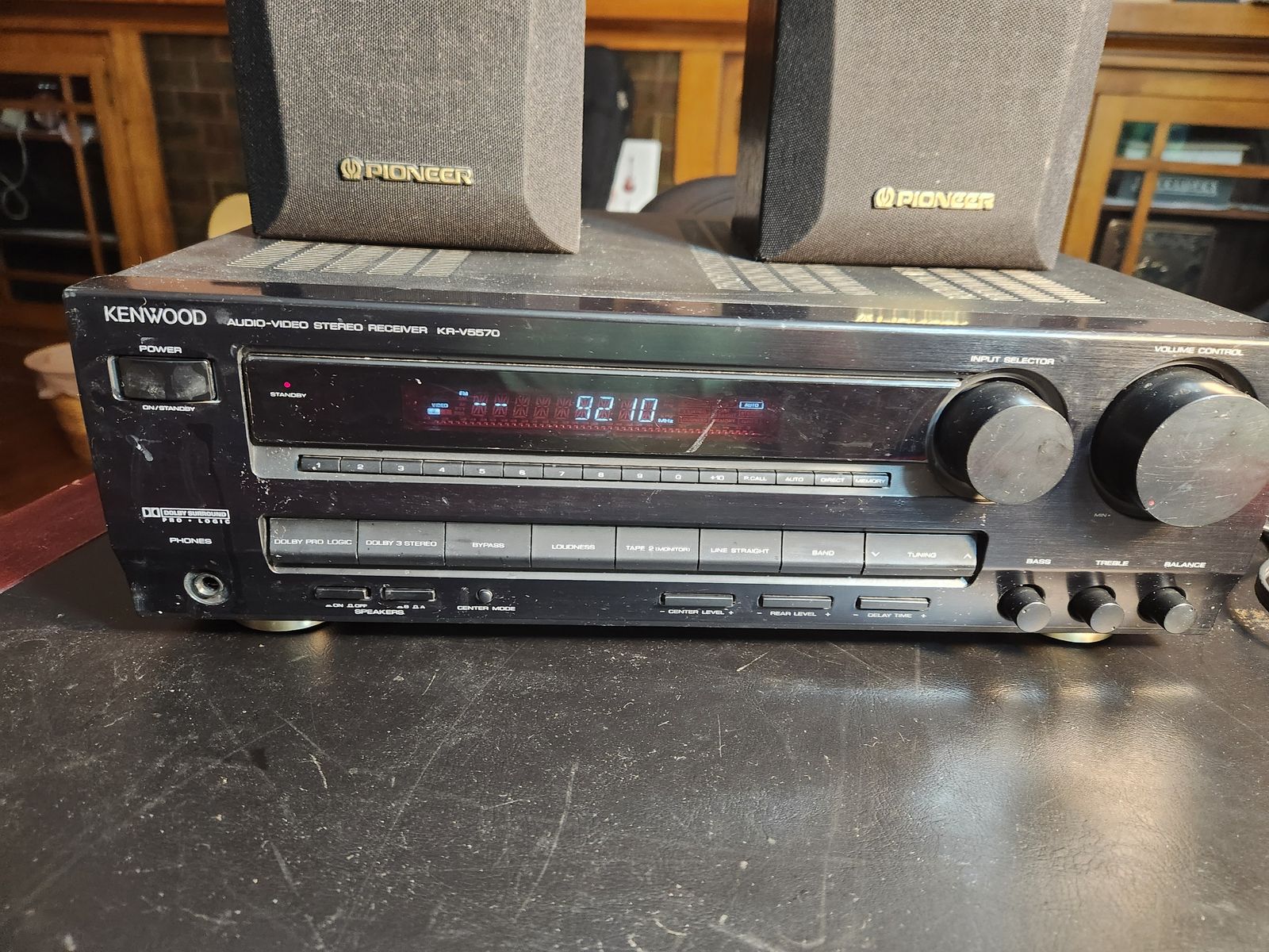 Kenwood stereo receiver Model KR-V5570, 7.1 Surround sound,  Works perfect, loud and clean.