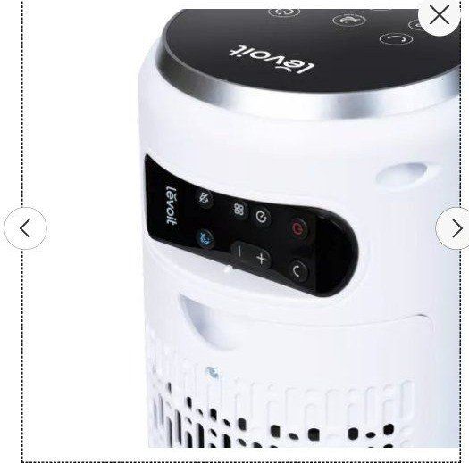 Levoit Core 300S Smart True HEPA Air Purifier - White, Tower Design, Wi-Fi Enabled