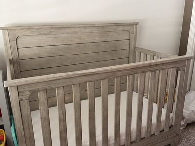 Crib and changing table set