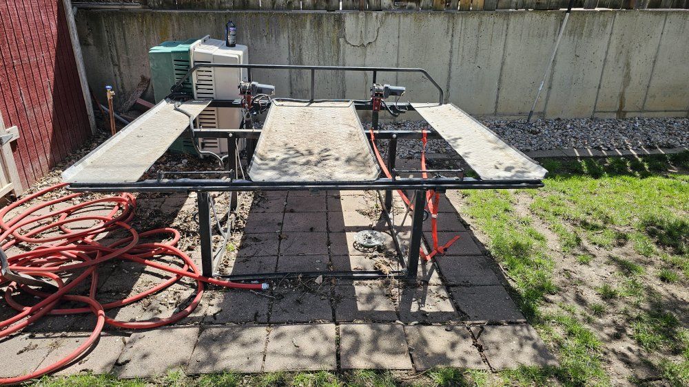 Double four wheeler truck bed rack.