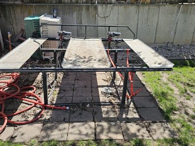 Double four wheeler truck bed rack.