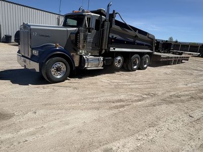 06 Kenworth Dump Truck & Felling Tilt Deck Trailer