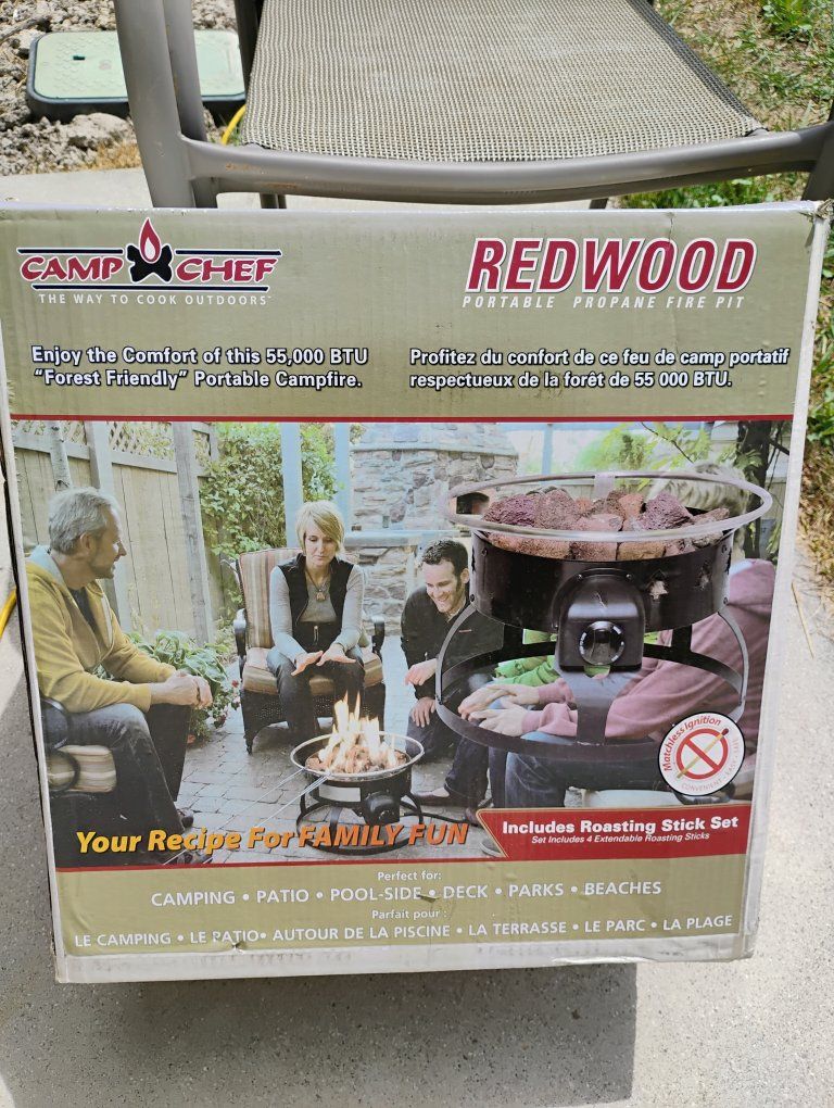 Camp Chef Redwood Portable Propane Fire Pit