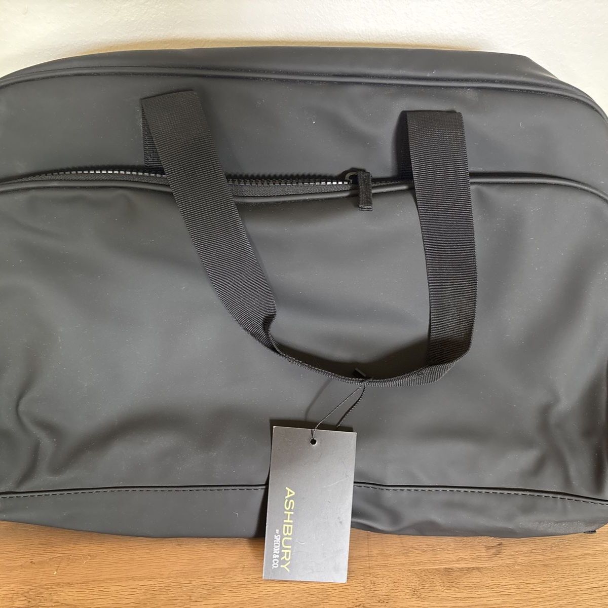 ASHBURY SPORTS & CO. Black Rubberized Duffle Bag - New with Tags, Travel/Gym
