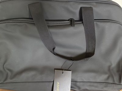 ASHBURY SPORTS & CO. Black Rubberized Duffle Bag - New with Tags, Travel/Gym
