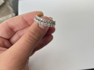 SIZE 9 diamond ring