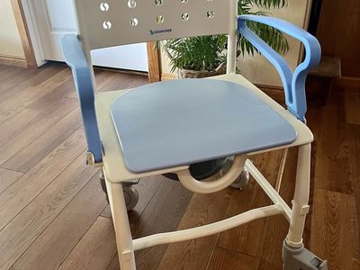 4 in 1 Rolling Shower Chair with Wheels