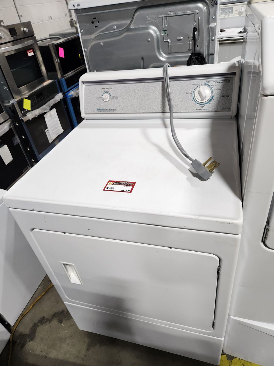 Amana Heavy Duty Electric Dryer White Used