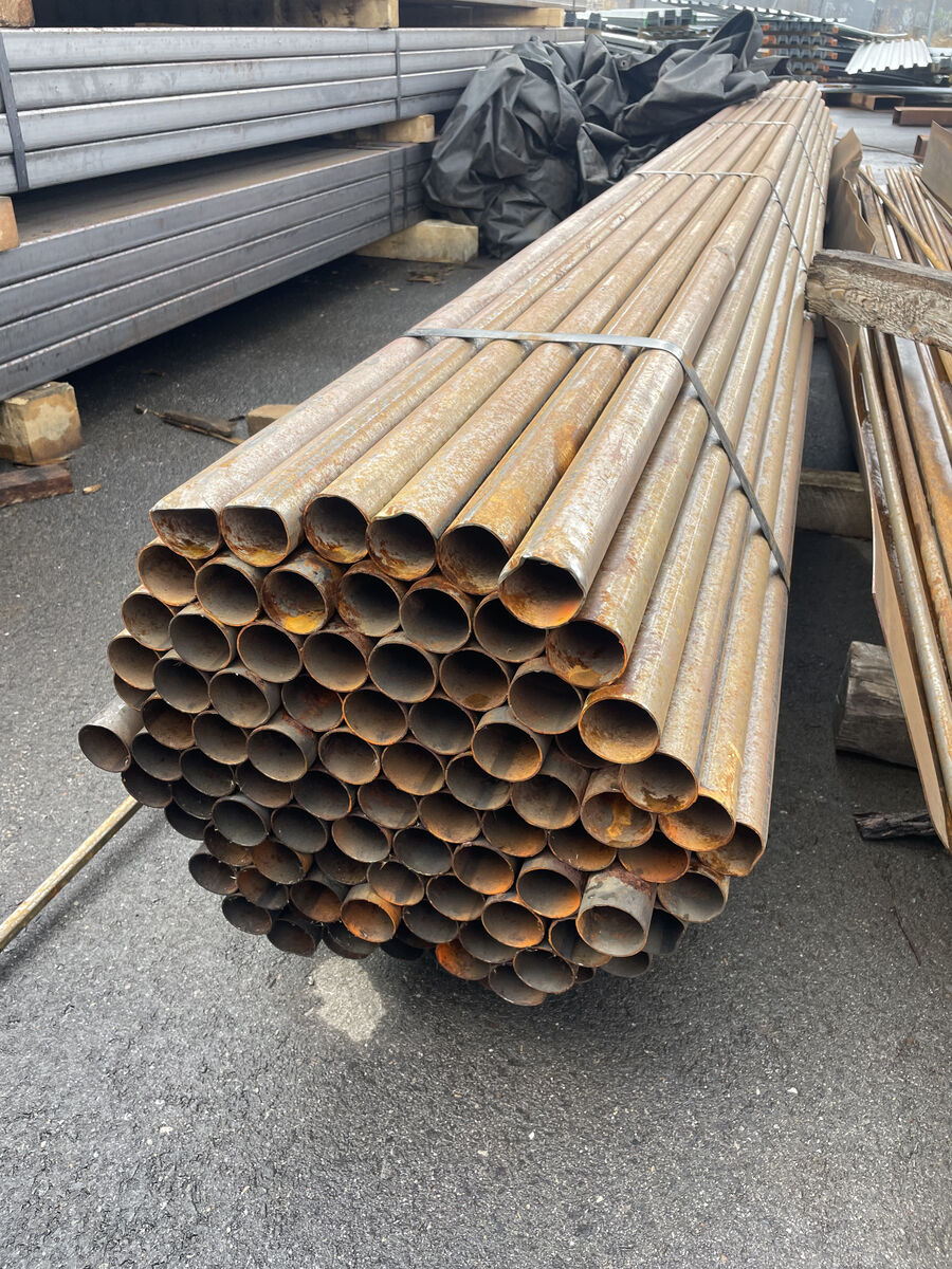 New Surplus Steel Round Tubing 2" OD x 16" wall x 20' - $28.95 each