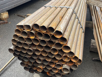 New Surplus Steel Round Tubing 2" OD x 16" wall x 20' - $28.95 each