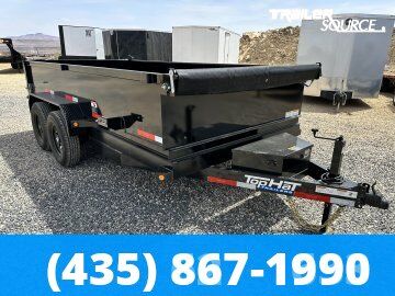 7x14 Top Hat DE Dump Trailer - 24" Sides - 14K GVWR
