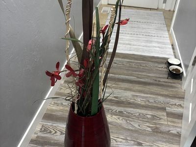 Atrifical Flower And Vase