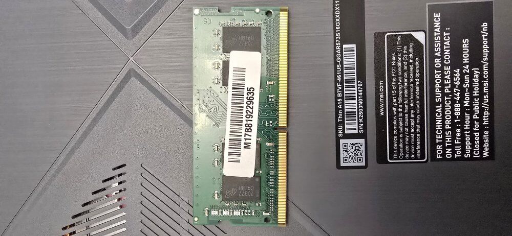 Kingston sodimm ddr4 ram 8 gb