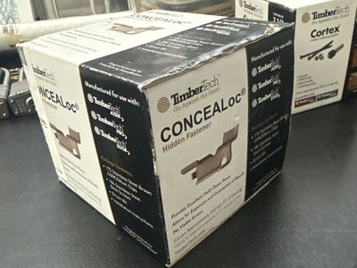 New TimberTech CONCEALoc Hidden Fastener Kit - 175 Clips, 184 Screws, Driver Bit, Installation Guide