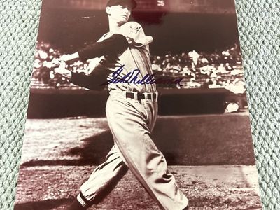 Ted Williams Autograph Boston Red Sox MLB BASEBALL HAND SIGNED 8x10 Photograph Auto