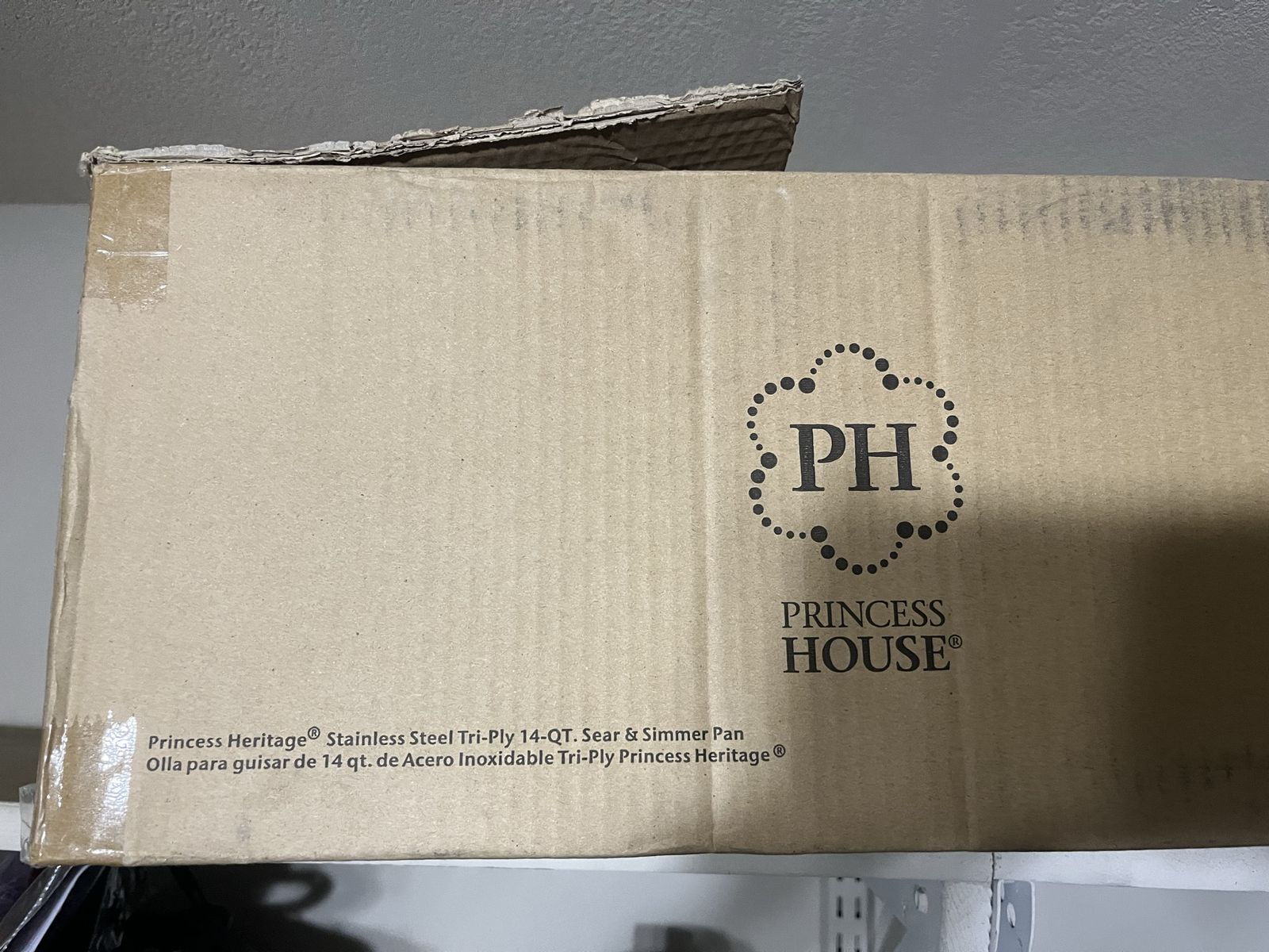 Princess House Heritage Stainless Steel Tri-Ply 14-QT. Sear & Simmer Pan New in Box