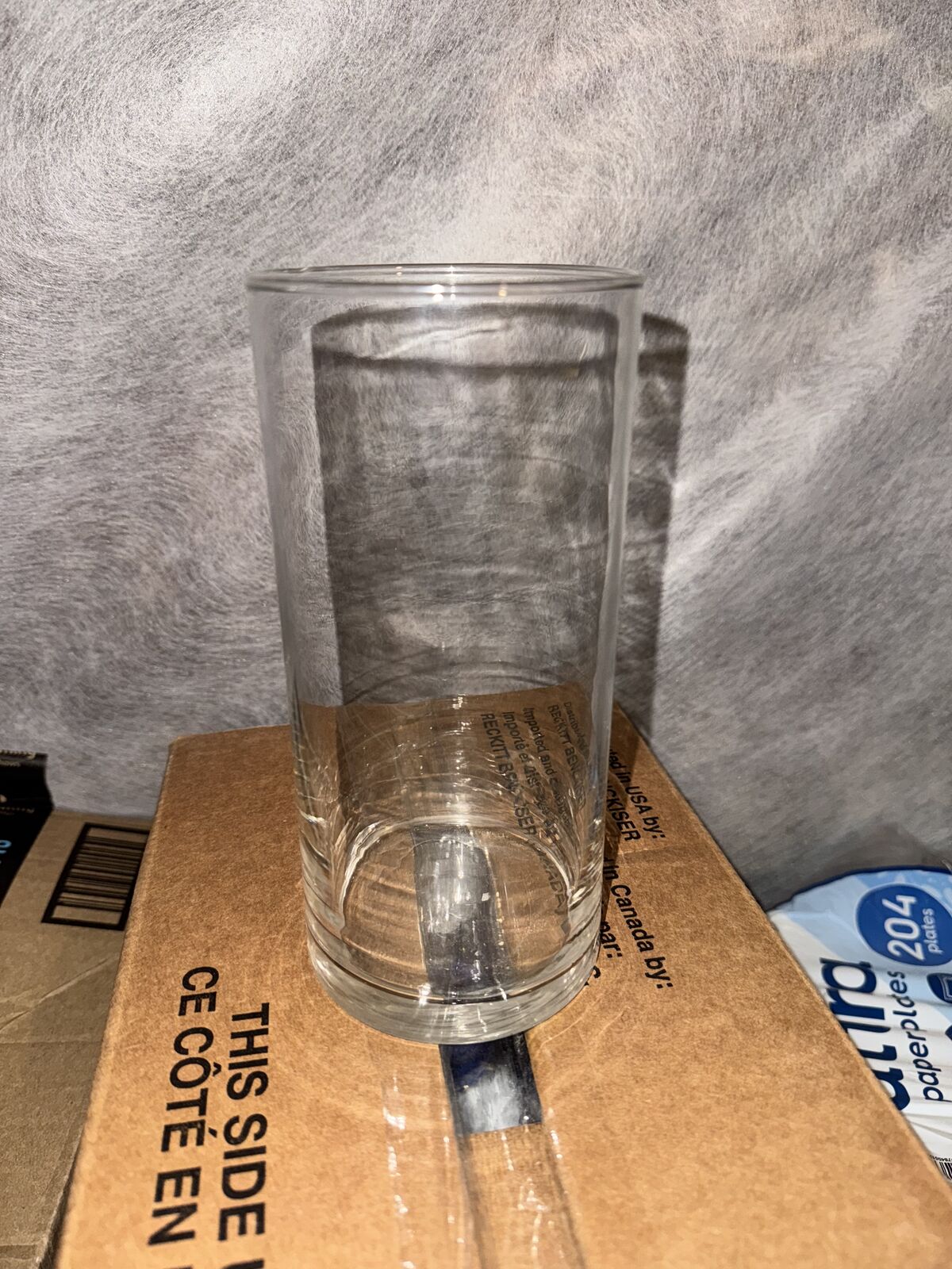 Clear Glass Cylinder Vases, 8.5-in, CASE OF 8