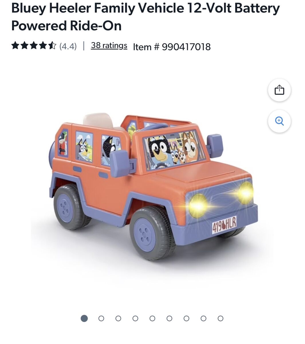 Bluey 12-Volt Ride On Car
