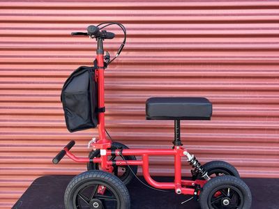 Brand New and Fully Assembled Finvizzon Post Surgery Knee Scooter All Terrain with oversized Pneumatic Tires