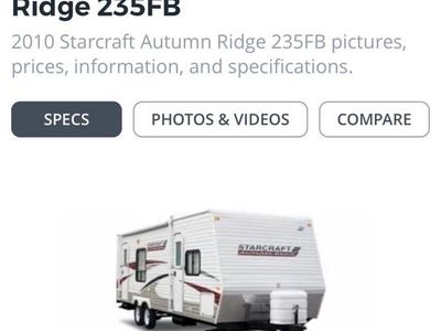 2010 StarCraft travel trailer