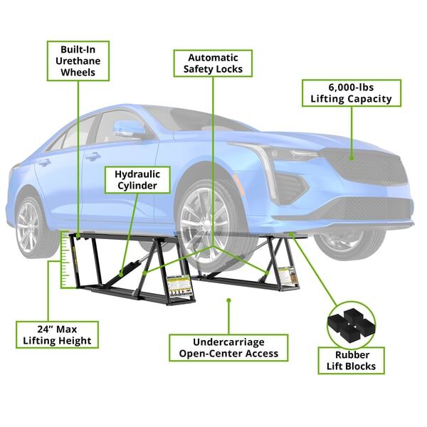 QuickJack 6000 TL portable car jack lift