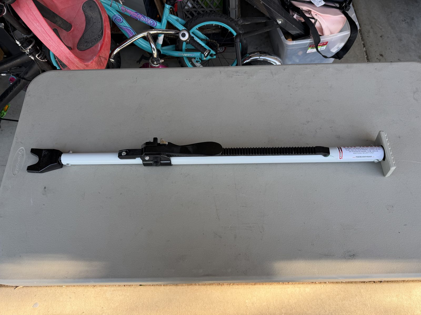 Buddy Bar Door Jammer Home Security Door Bar — New