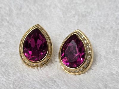 Swarovski teardrop earrings