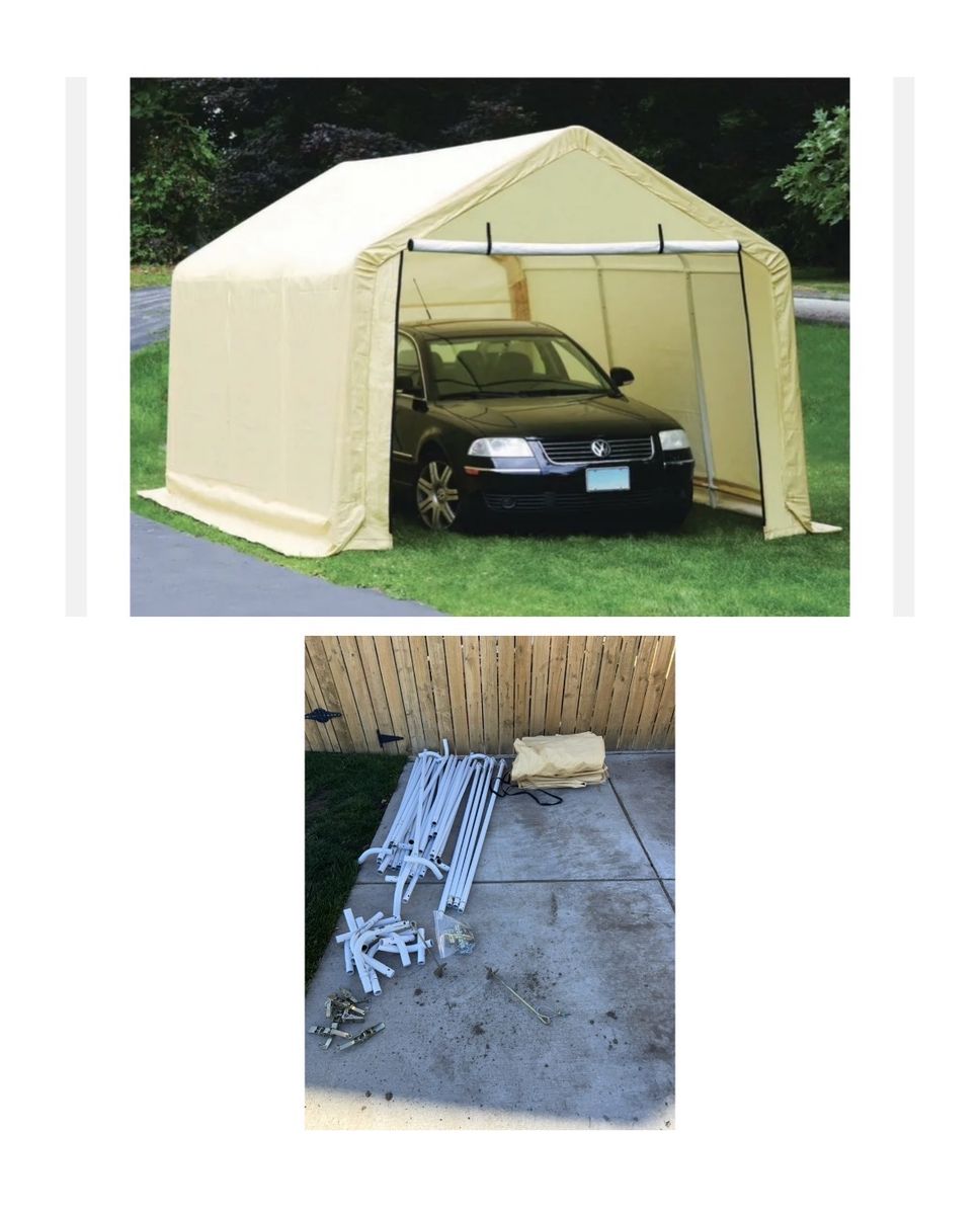 10 ft. x 17 ft. Portable Car Canopy