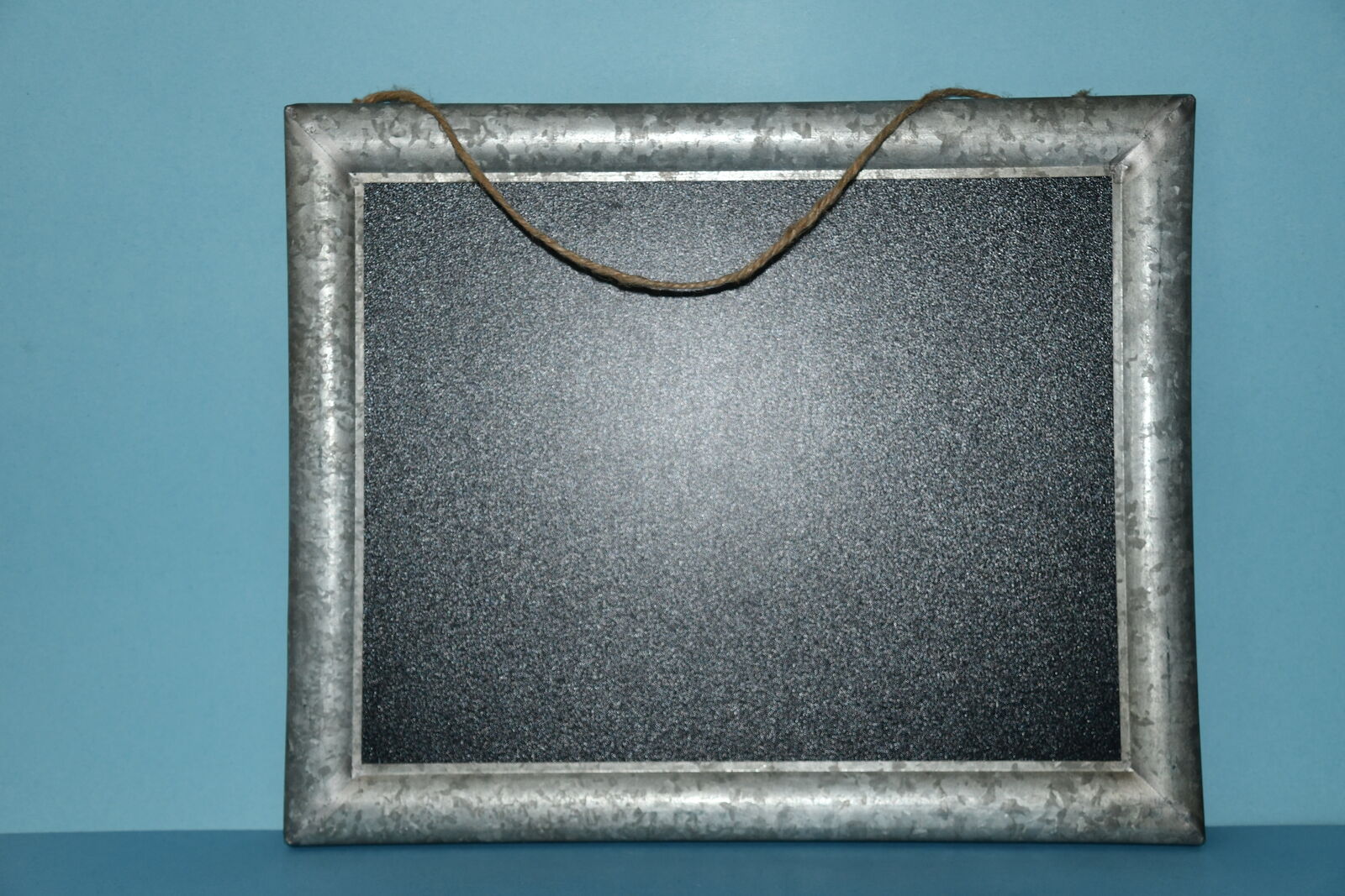 GALVANIZED METAL FRAME CHALKBOARD ~ HANGING ~ 13" x 16" ~ HOBBY LOBBY ~ CLEAN!