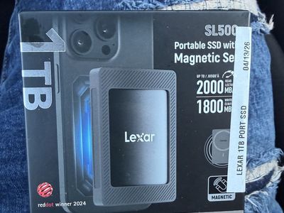 Lexar SL500 1TB Portable SSD with Magnetic Set USB 3.2 Gen 2x2
