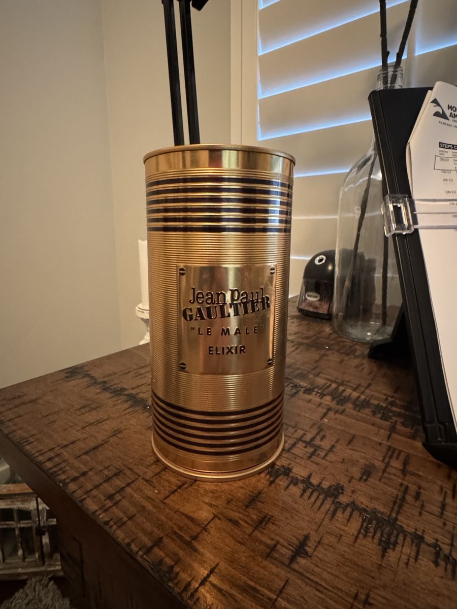 Jean Paul Gaultier Le Male Elixir Eau de Parfum - 125ml / 4.2 fl oz Collector's Edition Gold Bottle
