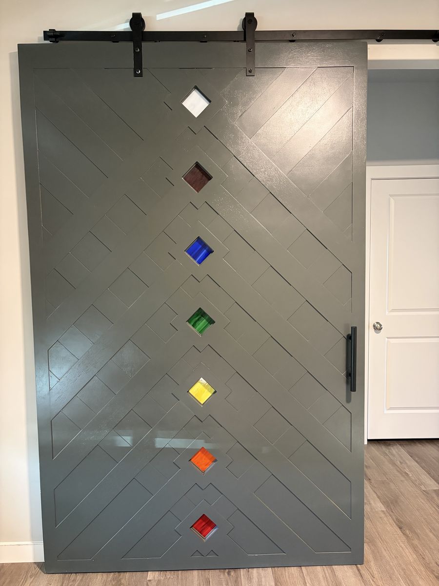 Custom Chakra Barn Door