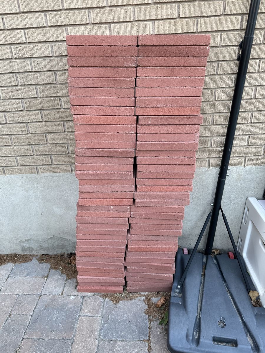 12.0-in L x 12.0-in W x 2.0-in H Square Red Concrete Patio stone / pavers