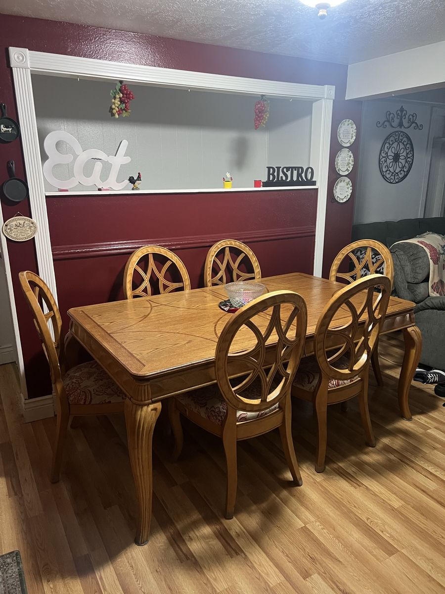 Solid Oak Table and Chairs
