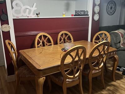 Solid Oak Table and Chairs