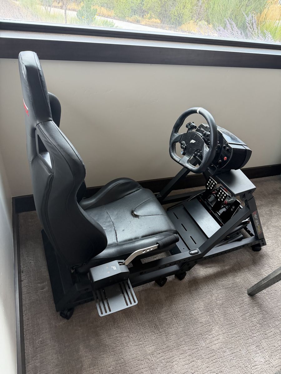 $2016 New Next Level Racing Simulator Cockpit w/ Fanatec Forza Motorsport Wheel Pedals Handbrake Xbox One or PC