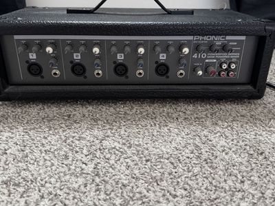 Phonic Powerpod Series 410 100W Powered Mixer - 4 Channel Amplifier