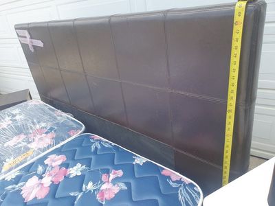 king sized bed ($80 frame only, $200 w/ mattresses