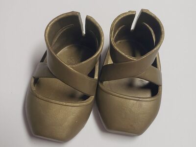 Our Generation Battat Doll Shoes Ballerina Gold