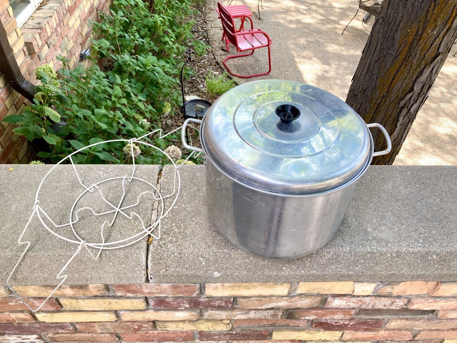 7 Quart Aluminum Water Bath Canner Pot w/Rack & Lid