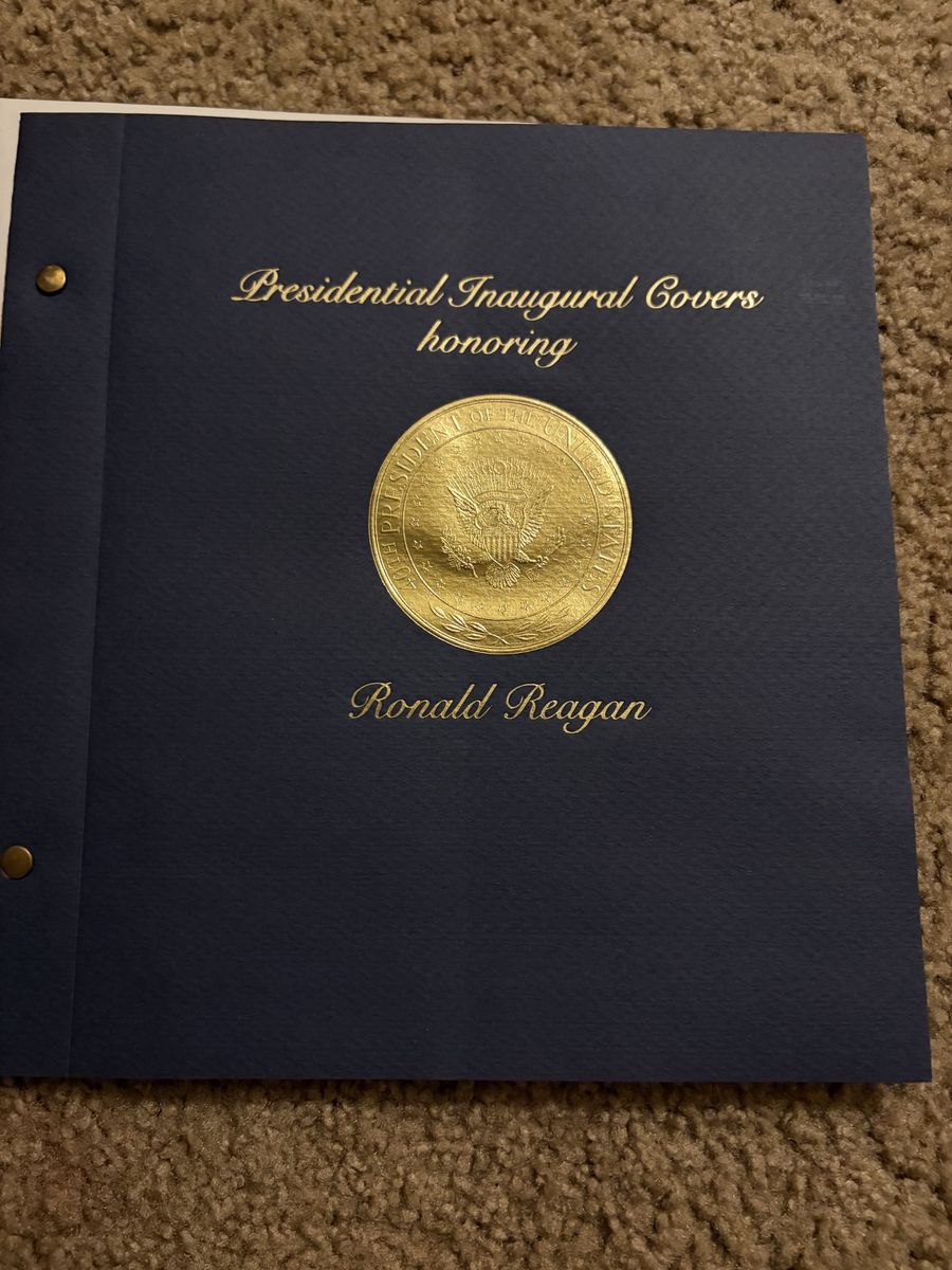Antique inaugural covers from George Bush and Ronald Reagan stamp collection