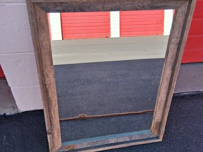 Rustic Barnwood Mirror Nice!