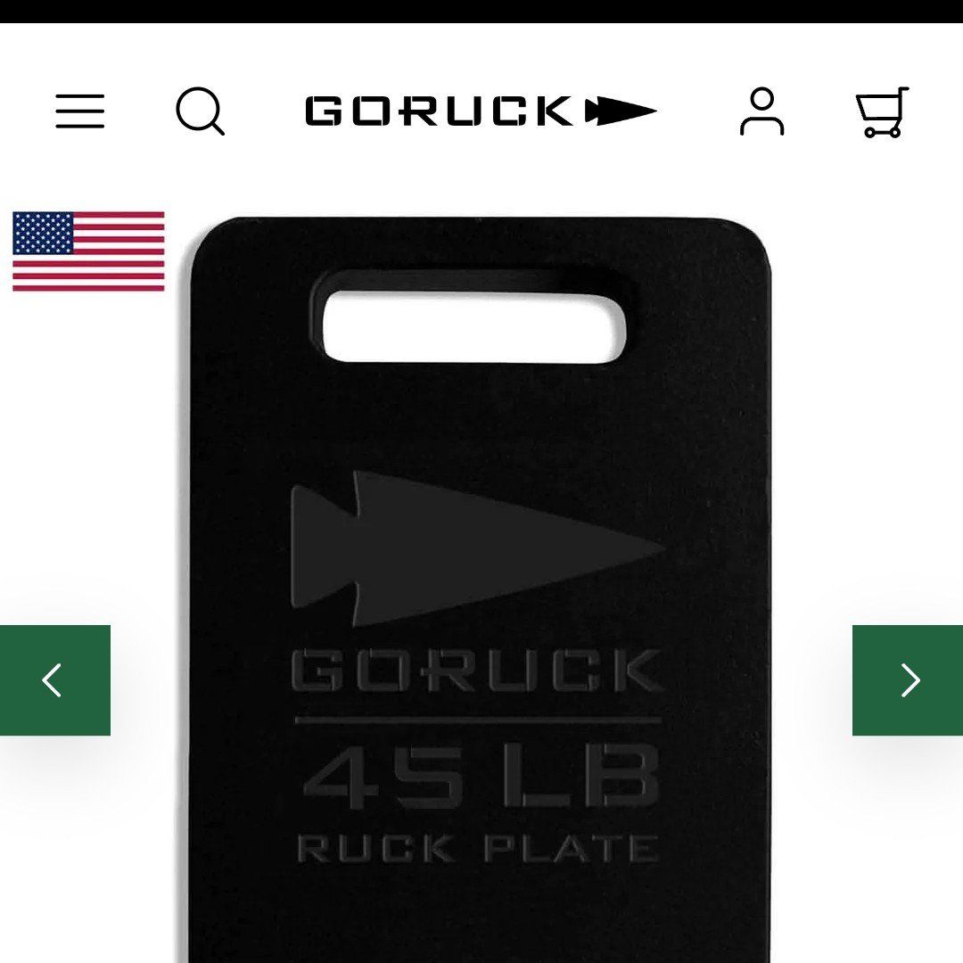 GO RUCK Vest Plates 20lb, 30lb, 45lb